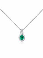 Necklace Mirco Visconti Woman in White Gold Smeraldo AB831/S